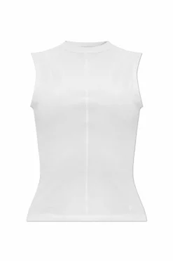 Y-3 BIAŁY Top bez rękawów