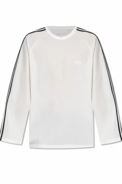 Y-3 BIAŁY T-shirt typu `oversize`