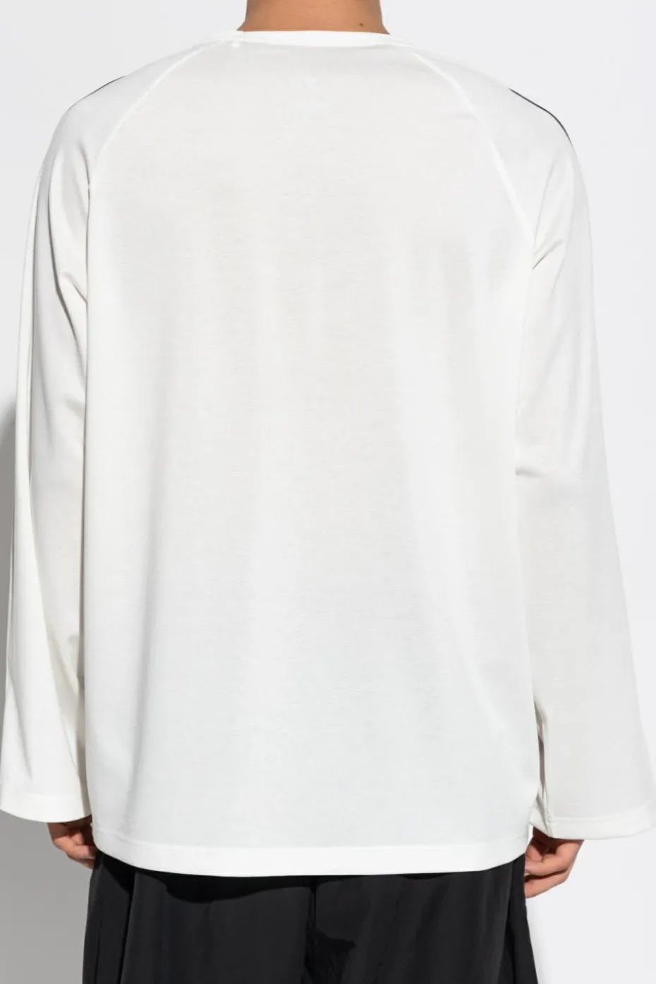 Y-3 BIAŁY T-shirt typu `oversize`