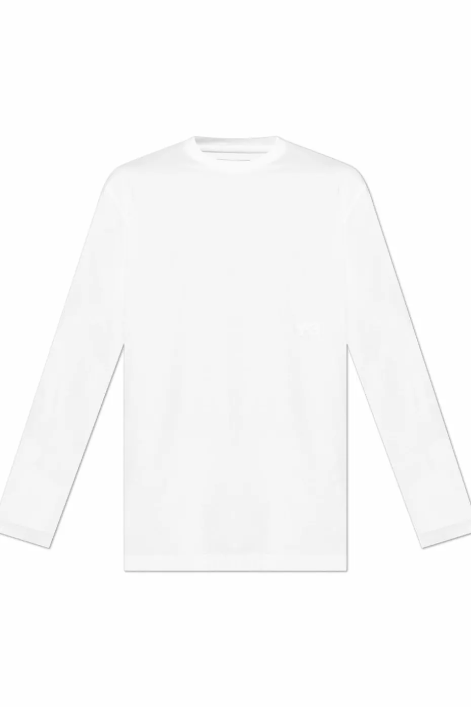 Y-3 BIAŁY T-shirt z długimi rękawami