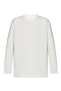 Y-3 BIAŁY T-shirt z długimi rękawami