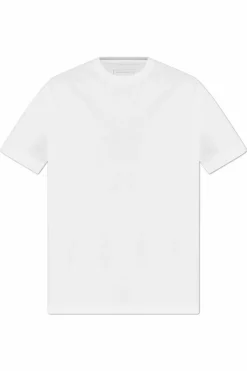 Y-3 BIAŁY T-shirt z logo