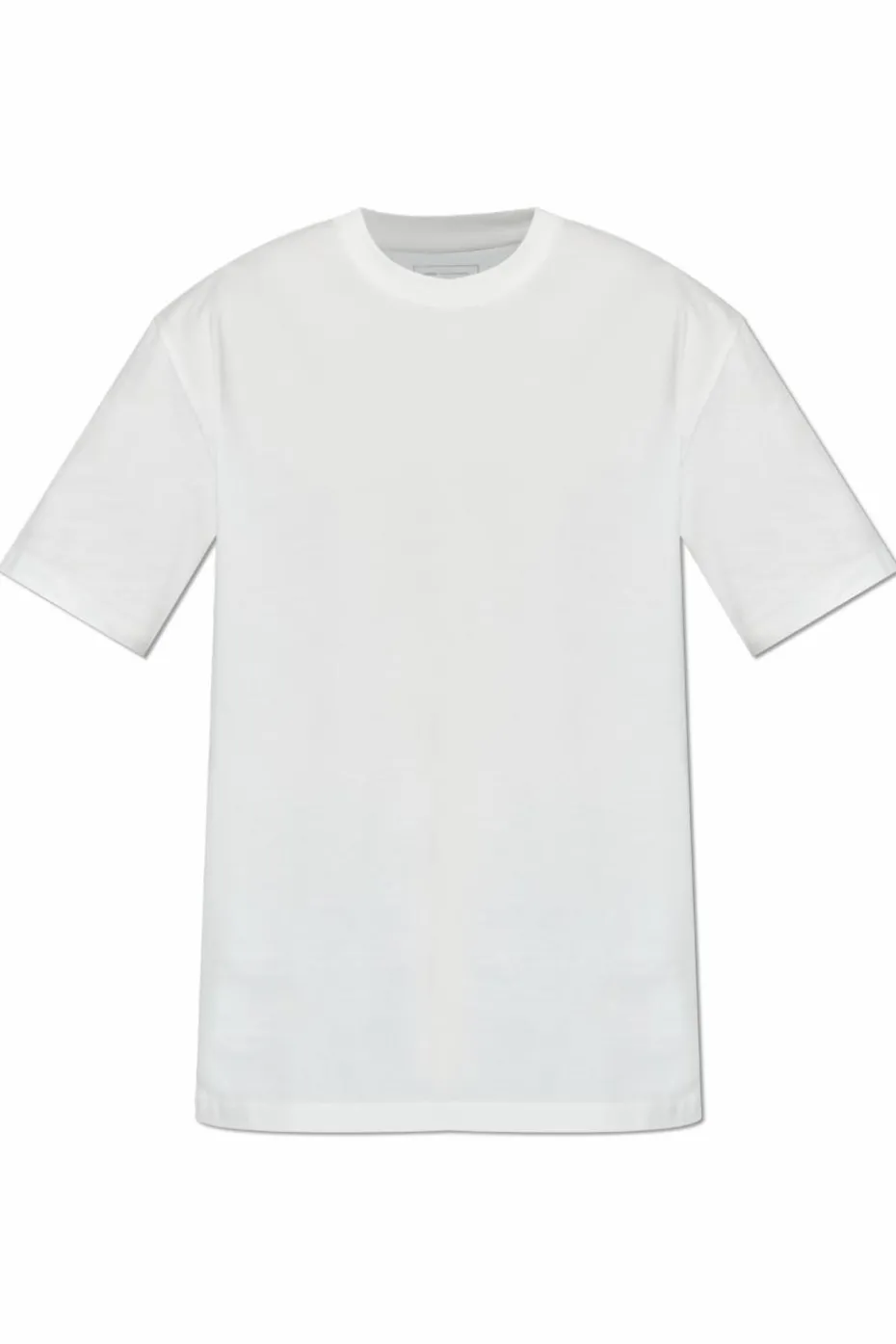 Y-3 BIAŁY T-shirt z nadrukiem