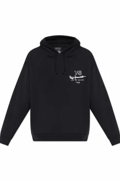Y-3 CZARNY Bluza typu `oversize`