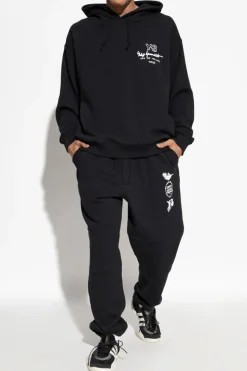 Y-3 CZARNY Bluza typu `oversize`