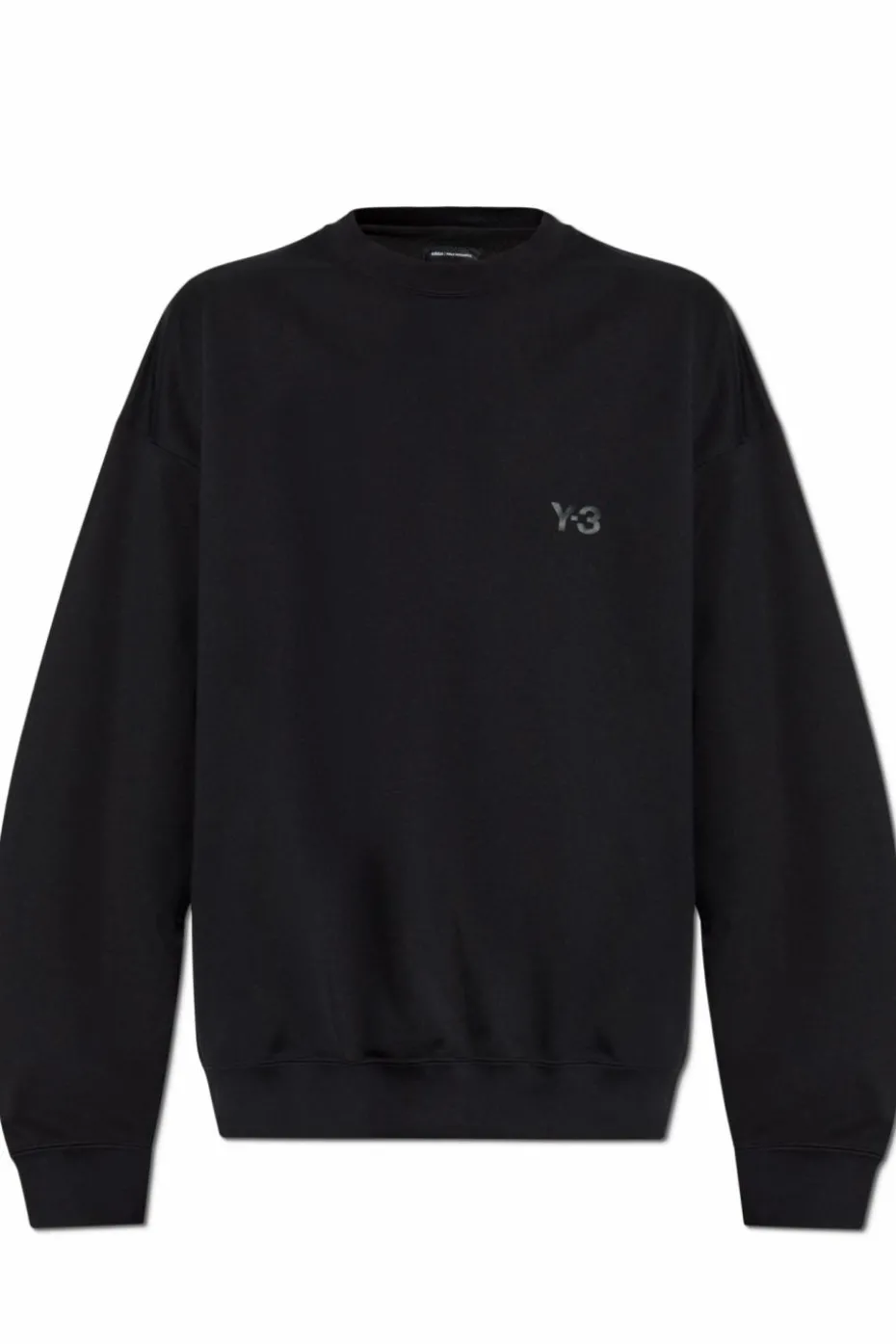 Y-3 CZARNY Bluza z nadrukowanym logo