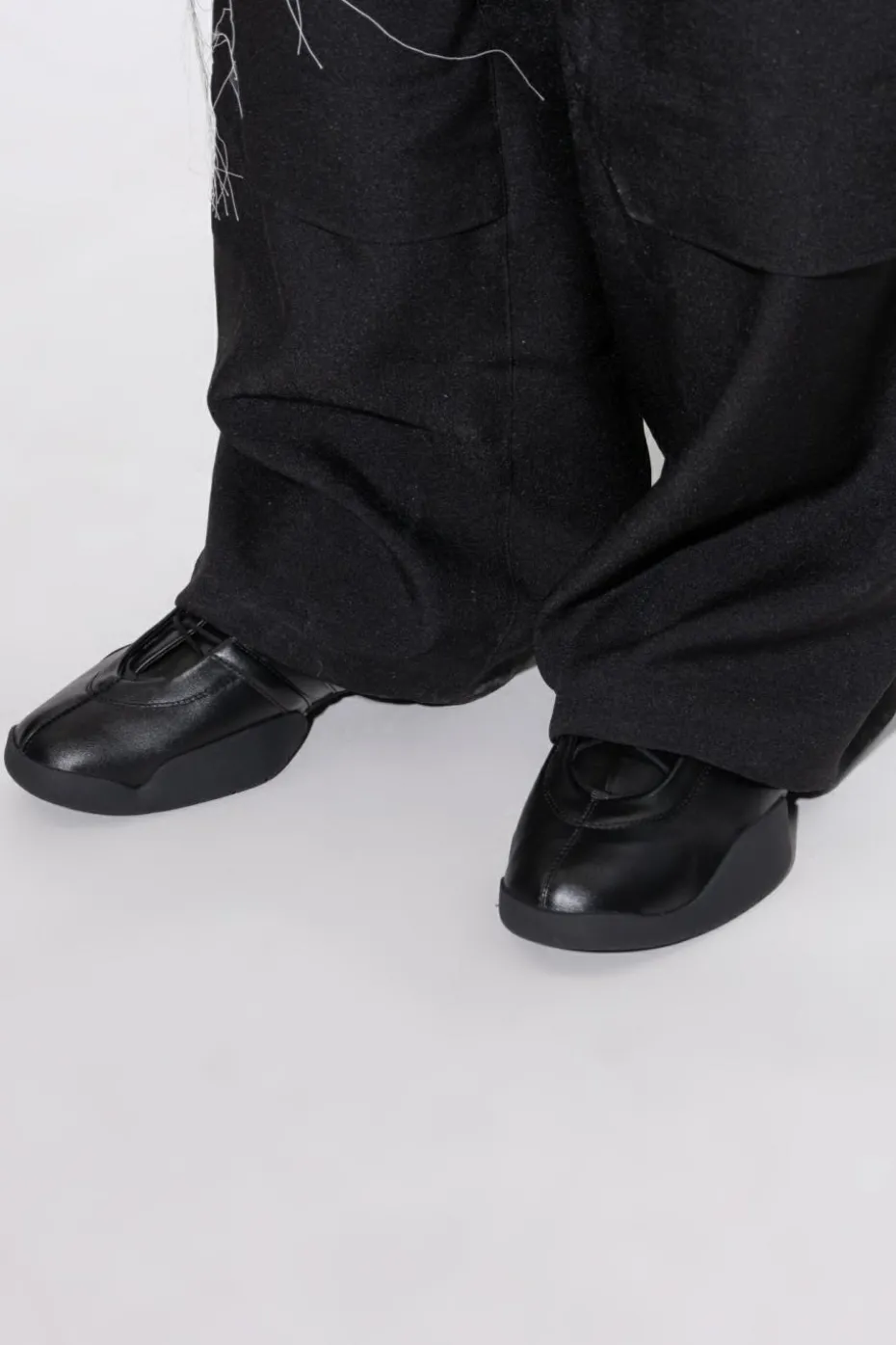 Y-3 CZARNY Buty sportowe `Regu`