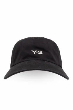 Y-3 CZARNY Czapka z daszkiem