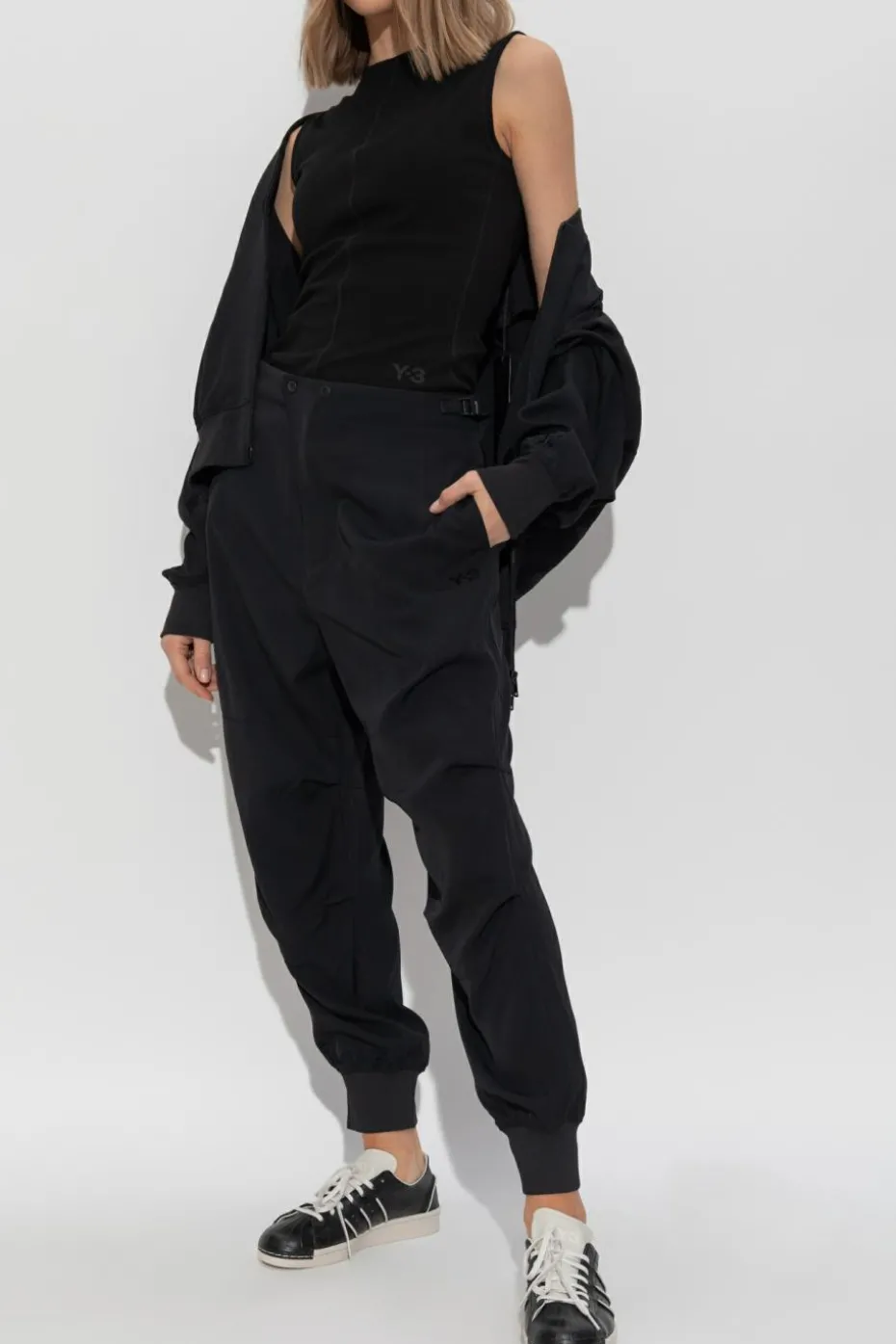 Y-3 CZARNY Kurtka typu `bomber`