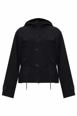 Y-3 CZARNY Kurtka z kapturem