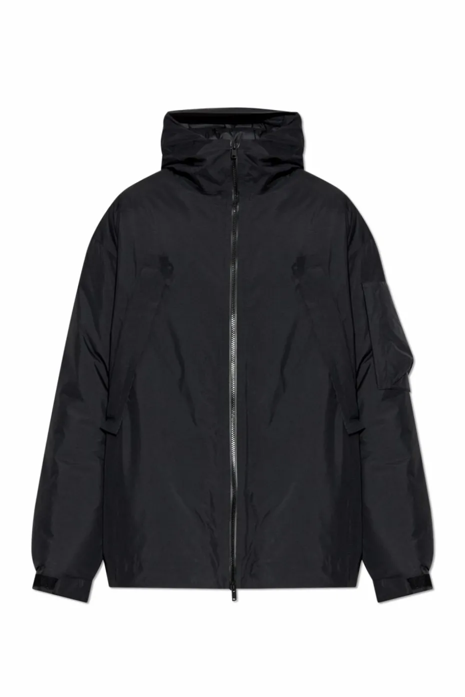 Y-3 CZARNY Ocieplana kurtka