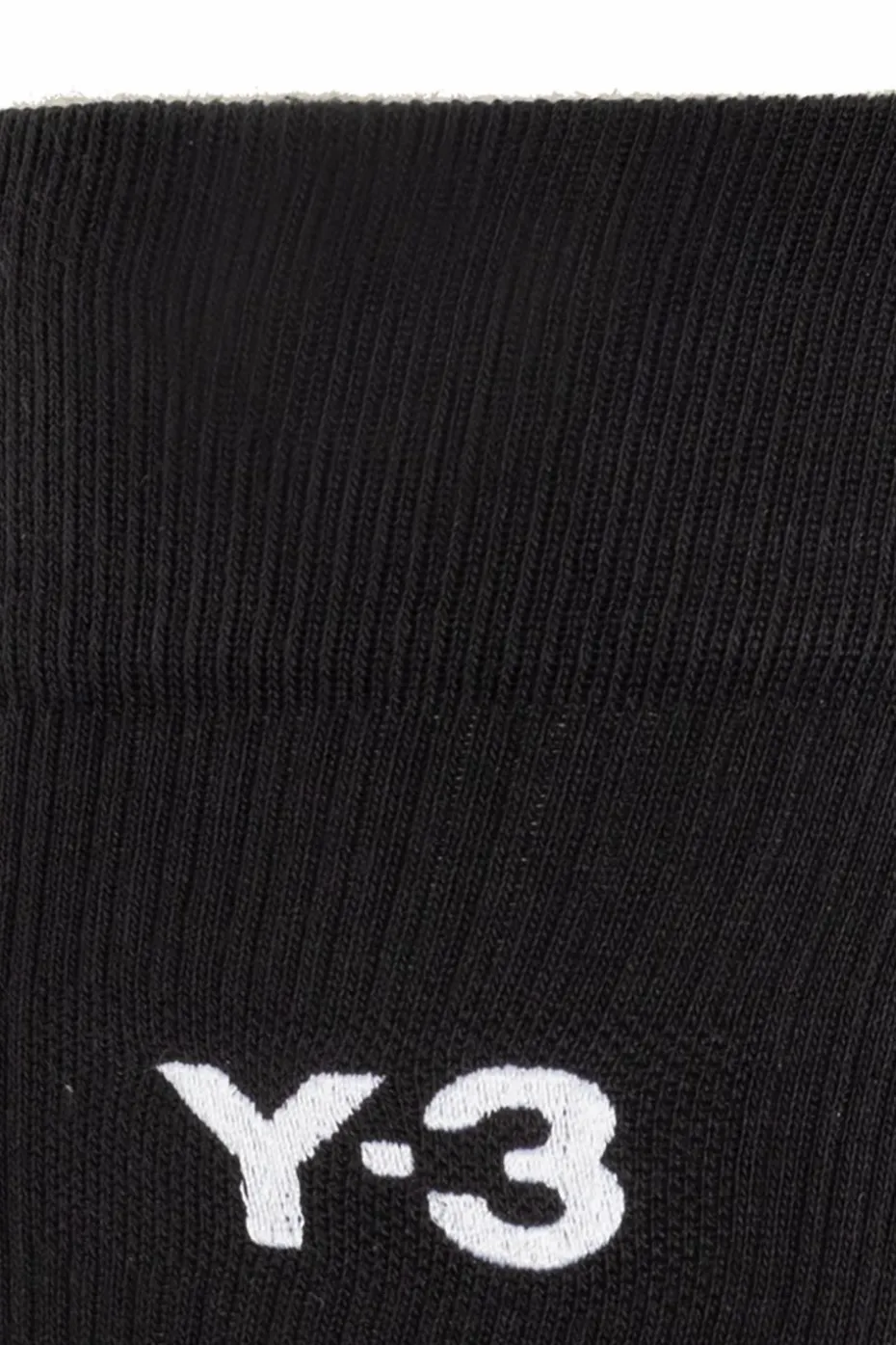 Y-3 CZARNY Skarpety z logo