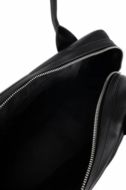 Y-3 CZARNY Skórzana torba