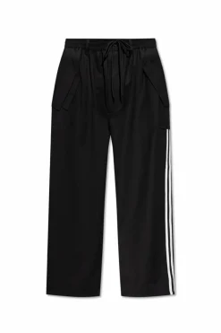 Y-3 CZARNY Spodnie dresowe z logo