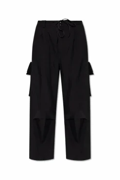 Y-3 CZARNY Spodnie z kieszeniami