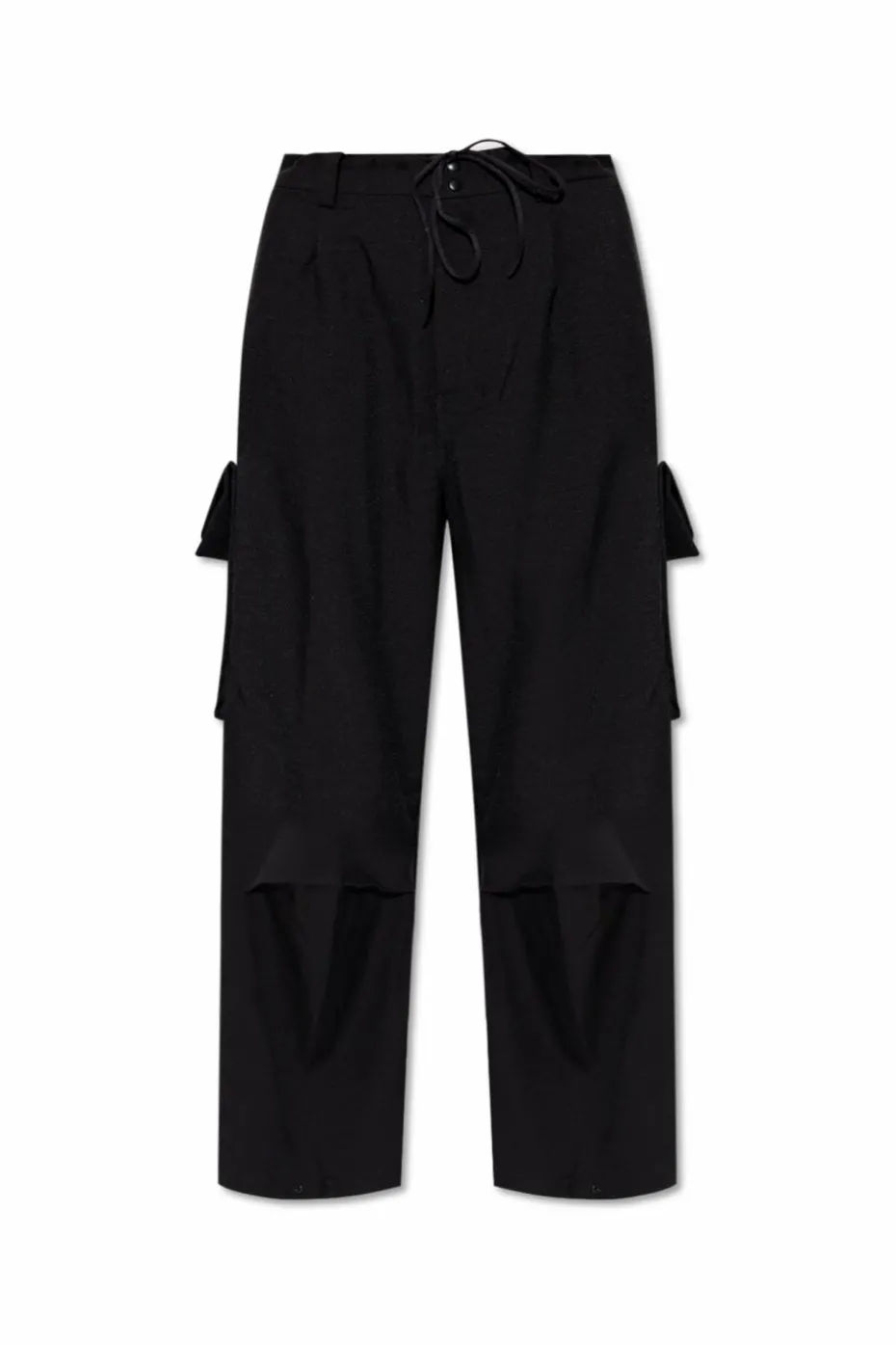 Y-3 CZARNY Spodnie z kieszeniami