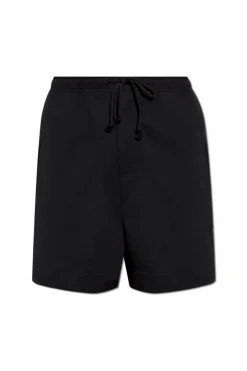 Y-3 CZARNY Szorty z kieszenią z tyłu