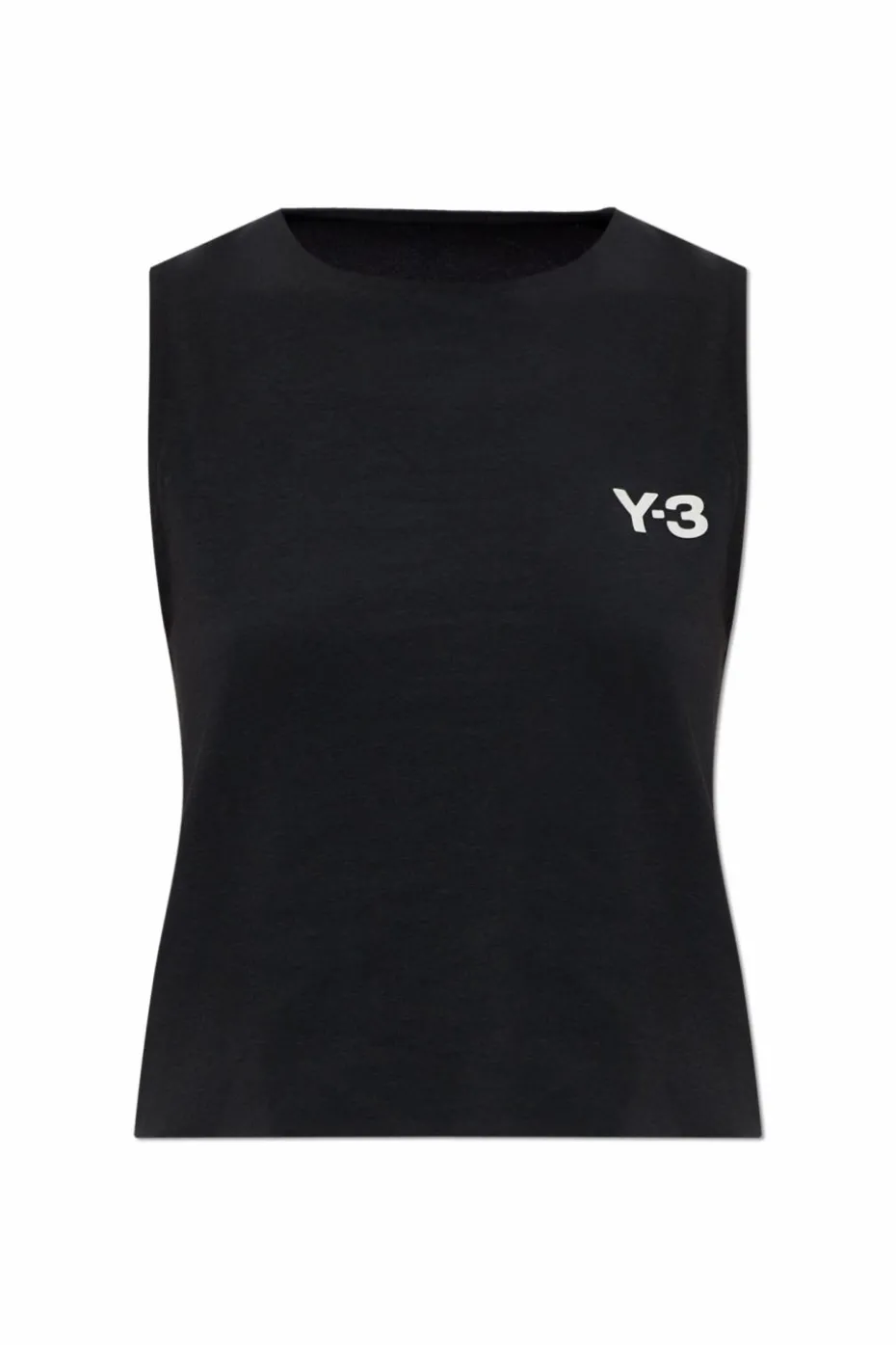 Y-3 CZARNY Top z kolekcji `Tennis US`