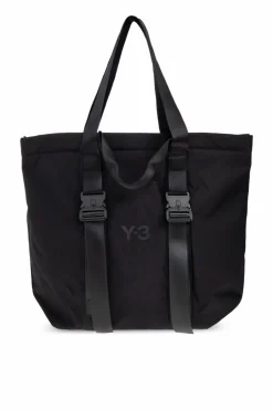 Y-3 CZARNY Torba z logo