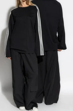 Y-3 CZARNY T-shirt typu `oversize`
