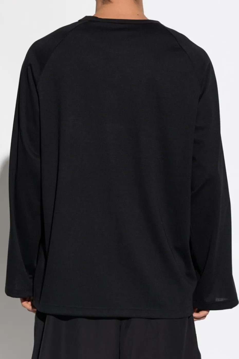 Y-3 CZARNY T-shirt typu `oversize`