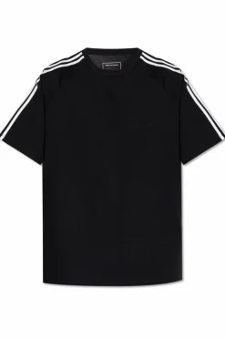 Y-3 CZARNY T-shirt typu `oversize`