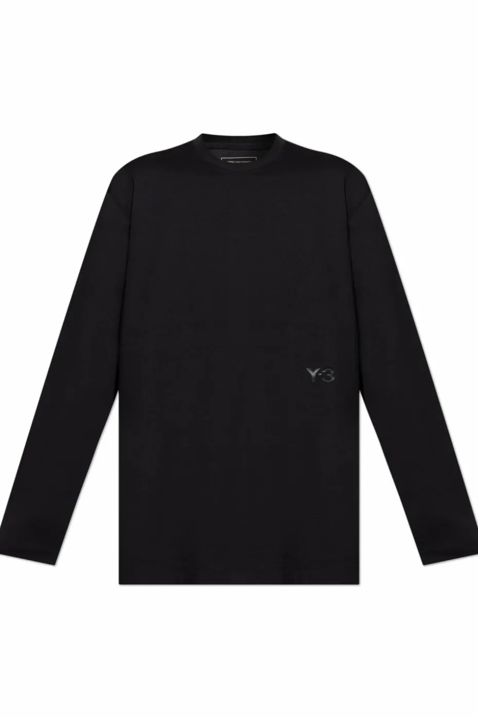 Y-3 CZARNY T-shirt z długimi rękawami