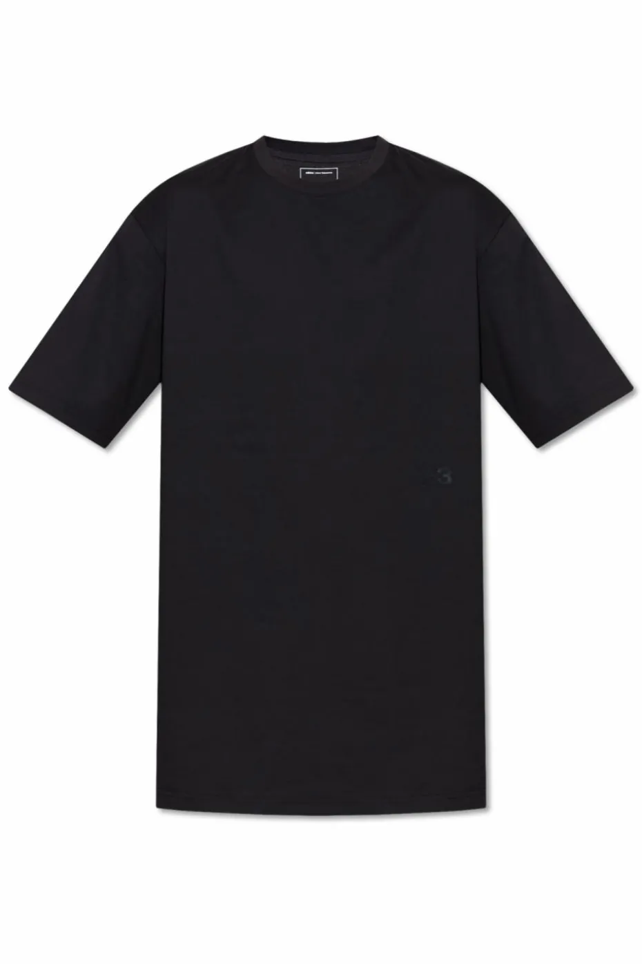 Y-3 CZARNY T-shirt z logo