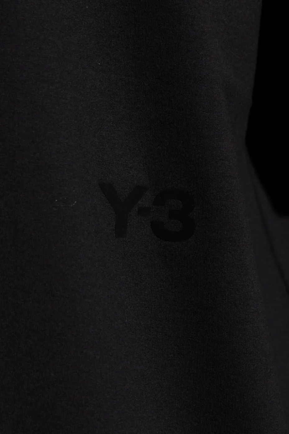 Y-3 CZARNY T-shirt z logo