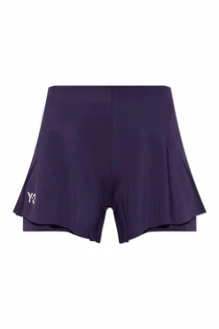 Y-3 FIOLETOWY Szorty z kolekcji `Tennis US`