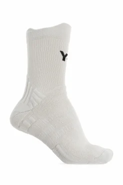 Y-3 SZARY Skarpety z kolekcji `Tennis US`