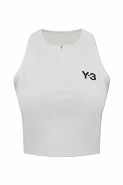 Y-3 SZARY Top z kolekcji `Tennis US`