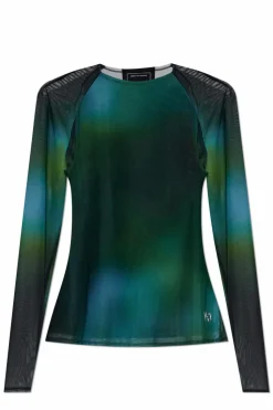 Y-3 ZIELONY Transparenty top