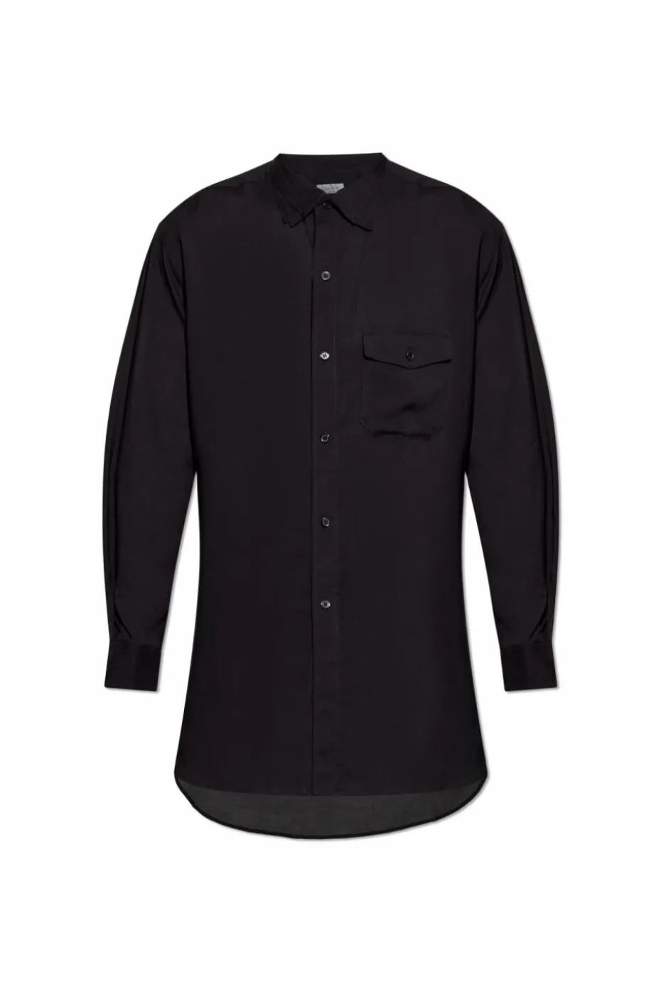 Yohji Yamamoto CZARNY Koszula z kieszenią