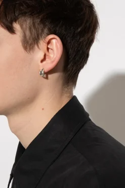 Yohji Yamamoto SREBRNY Srebrny kolczyk
