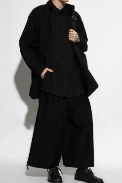 Yohji Yamamoto SZARY Koszula z kieszenią