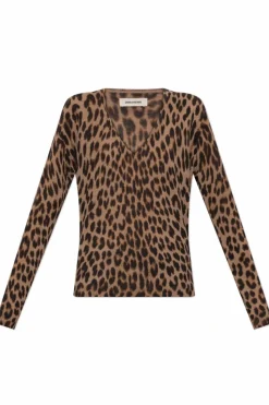 Zadig & Voltaire BRĄZOWY Sweter `Rivy`