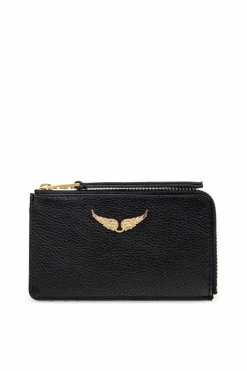 Zadig & Voltaire CZARNY Etui na karty