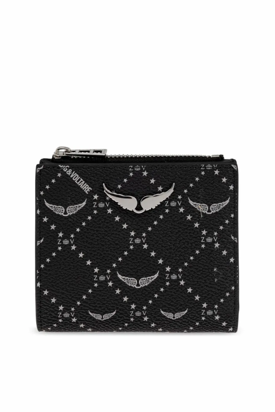 Zadig & Voltaire CZARNY Portfel z aplikacją w kształcie logo