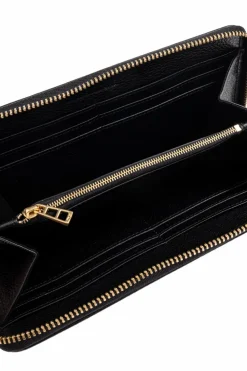 Zadig & Voltaire CZARNY Skórzany portfel