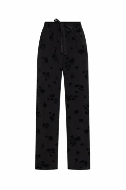 Zadig & Voltaire CZARNY Spodnie `Poma` p luźnym kroju