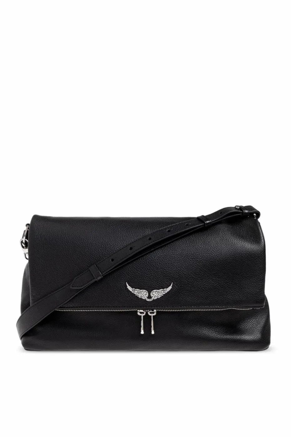 Zadig & Voltaire CZARNY Torba na ramię z logo