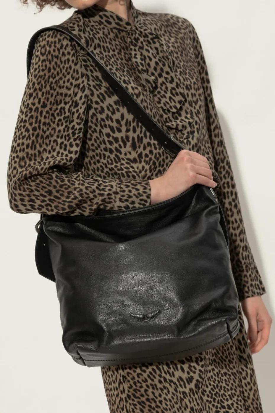 Zadig & Voltaire CZARNY Torba na ramię `Jane`