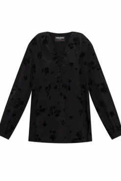 Zadig & Voltaire CZARNY Top `Tamela`