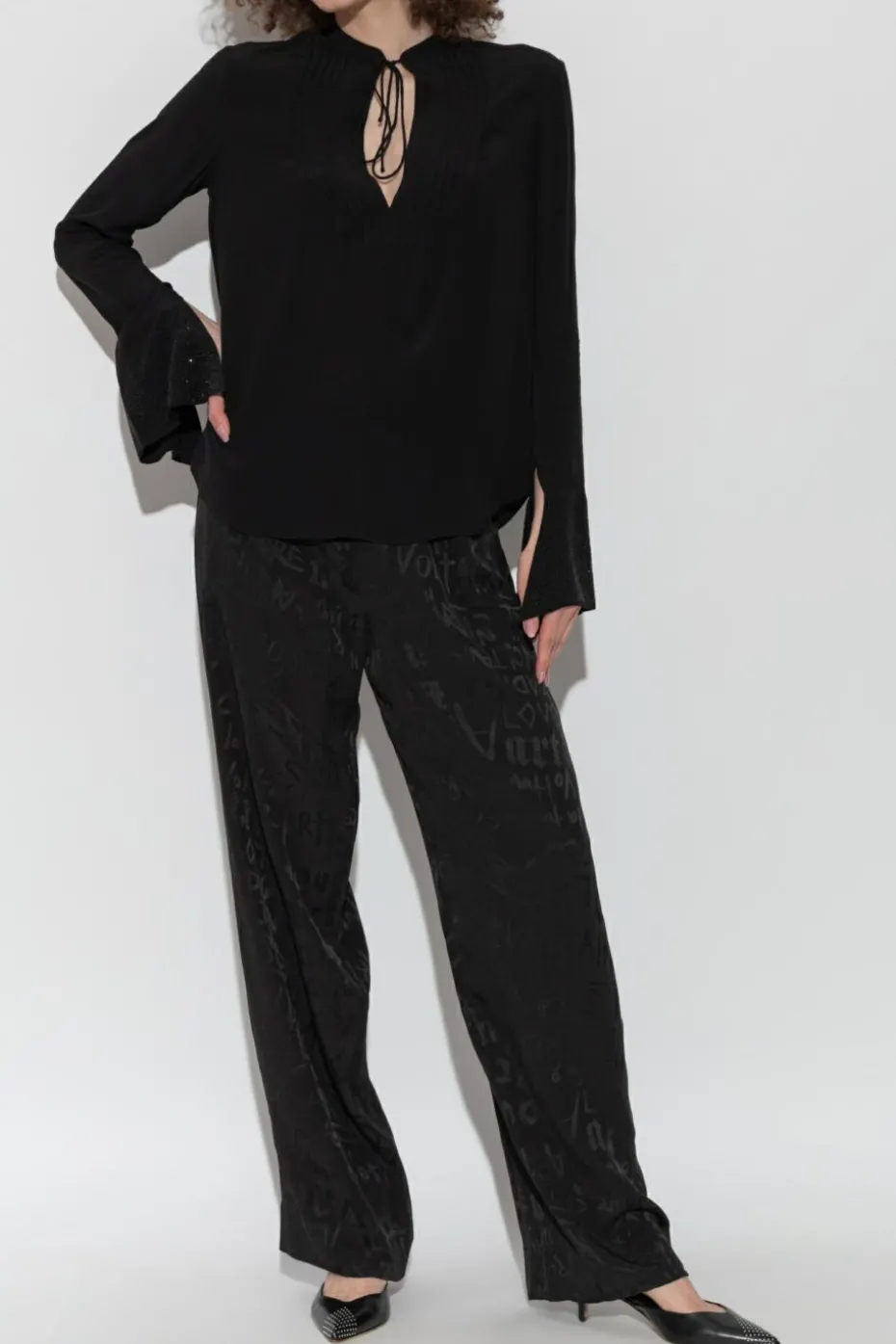 Zadig & Voltaire CZARNY Top `Taika`