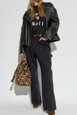 Zadig & Voltaire CZARNY T-shirt z nadrukiem ‘Edwin’