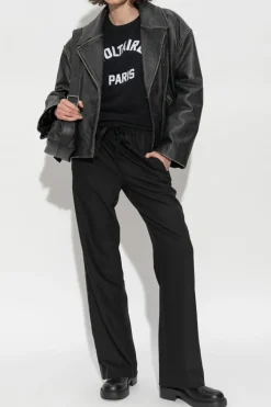 Zadig & Voltaire CZARNY T-shirt `Alys`