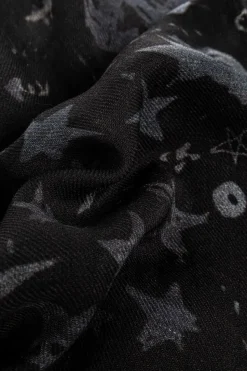 Zadig & Voltaire CZARNY Wełniana chusta