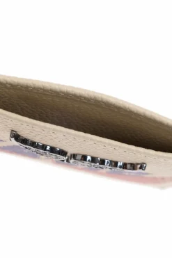 Zadig & Voltaire kremowy Etui na karty z nadrukiem