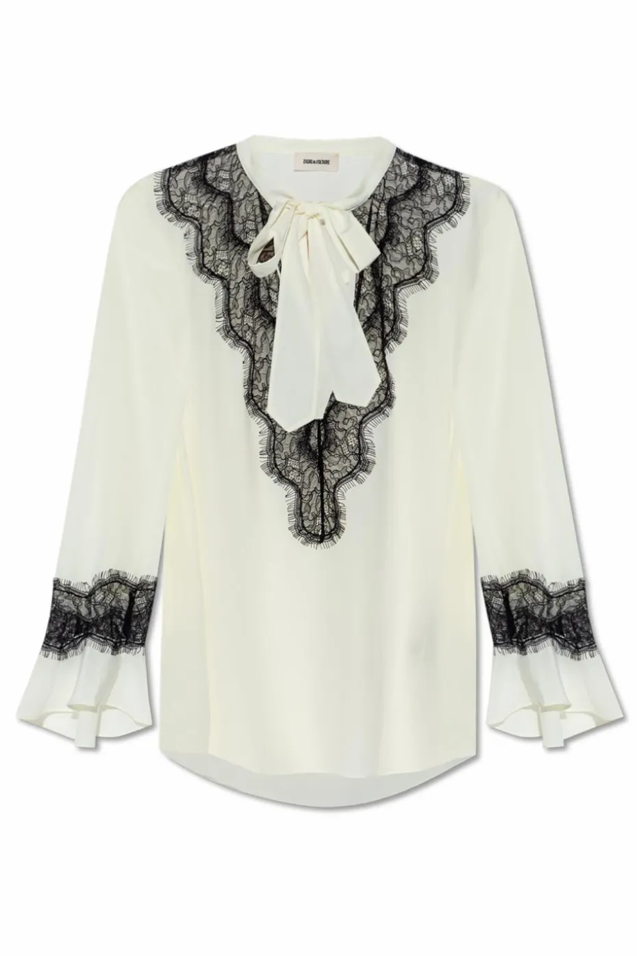Zadig & Voltaire kremowy Top `Tuan`